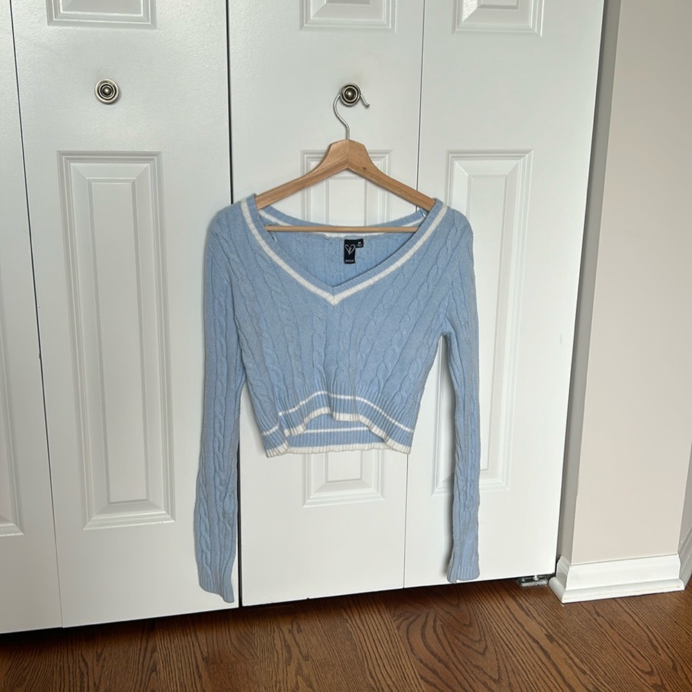 WINDSOR KNITTED BLUE SWEATER